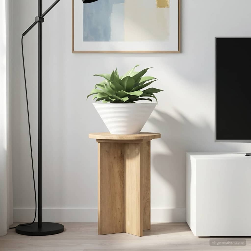 Βάση φυτών 2 pcs Artisan Δρυς Ø29,5 x 40 εκ. Επεξεργασμένο Ξύλο - Pakobazaar