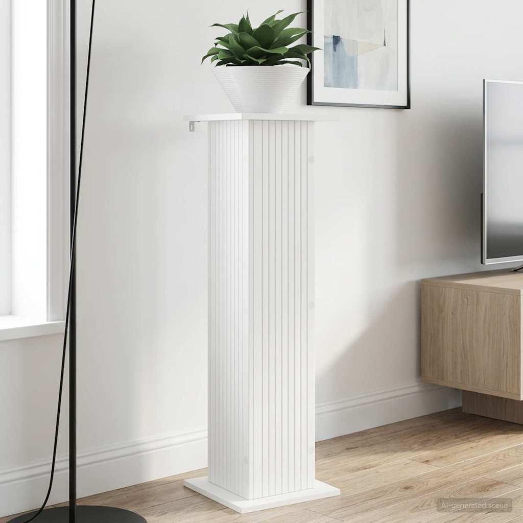 Βάση φυτών 2 pcs Λευκό 30,5 x 30 x 100,5 εκ Επεξεργασμένο Ξύλο - Pakobazaar