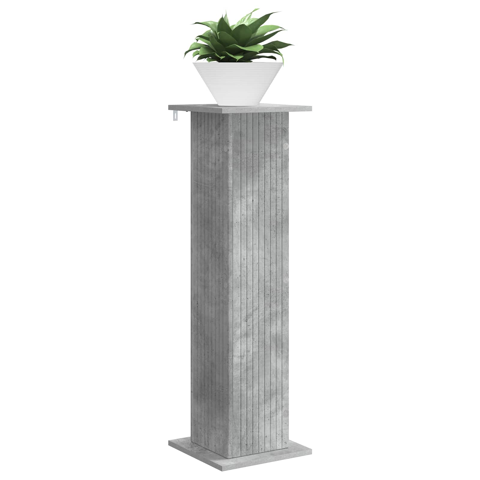 Βάση φυτών 2 pcs Γκρι Σκυροδέματος 30,5 x 30 x 100,5 εκ - Pakobazaar