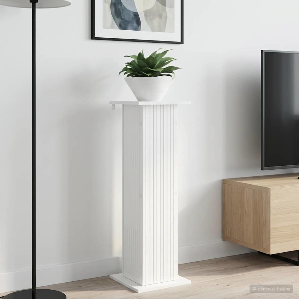 Βάση φυτών 2 pcs Γυαλιστερό Λευκό 30,5 x 30 x 100,5 εκ - Pakobazaar