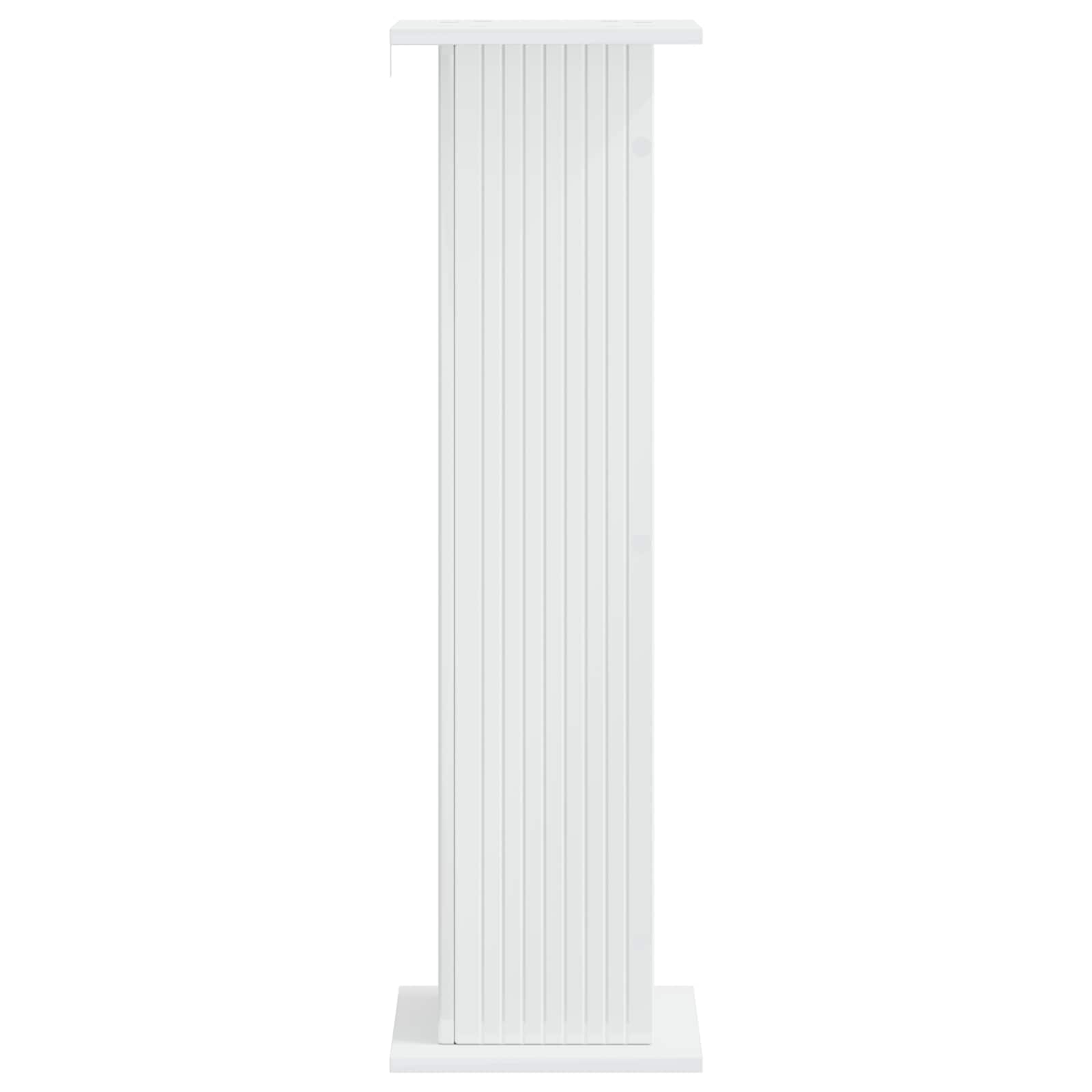 Βάση φυτών 2 pcs Γυαλιστερό Λευκό 30,5 x 30 x 100,5 εκ - Pakobazaar