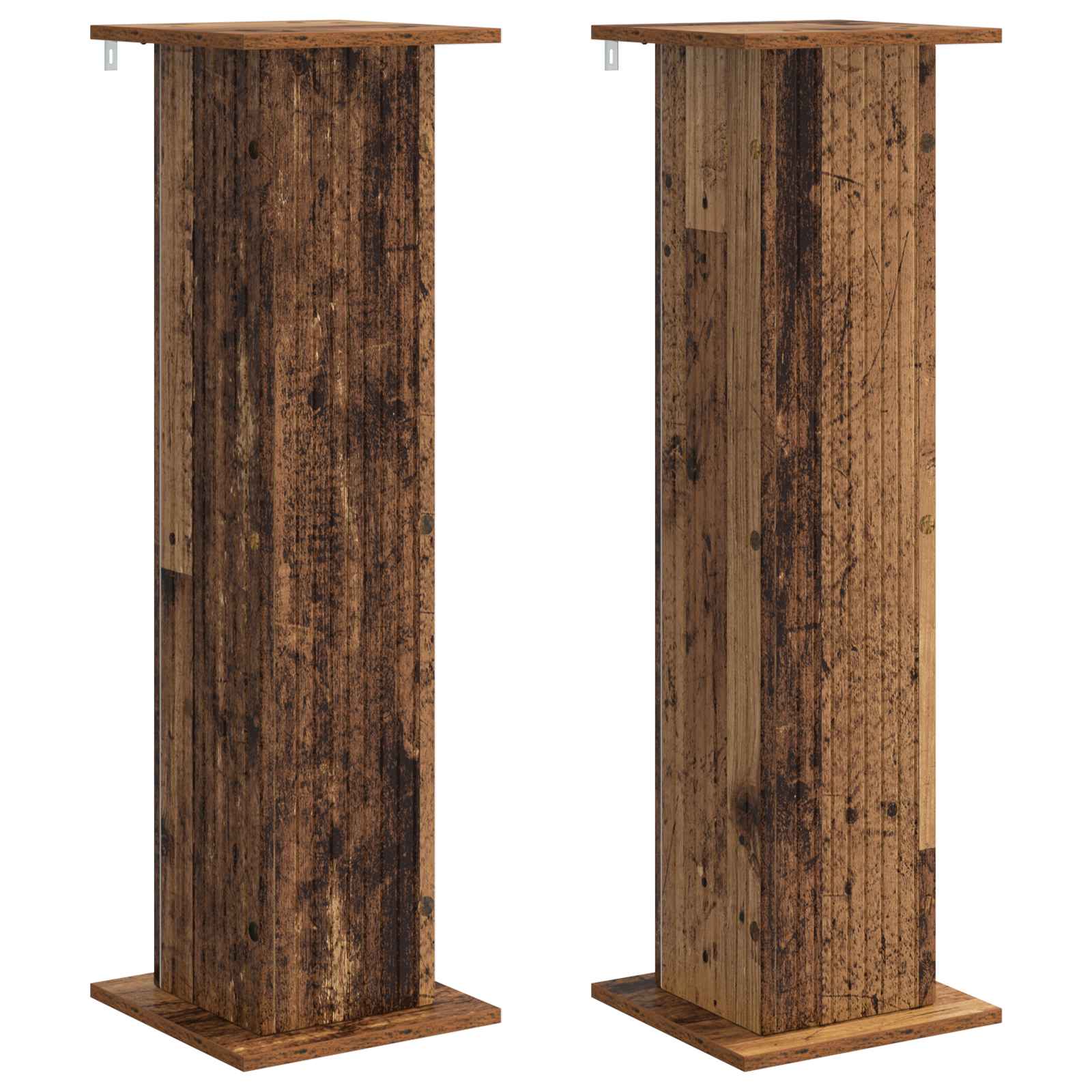 Βάση φυτών 2 pcs Παλαιωμένο ξύλο 30,5 x 30 x 100,5 εκ - Pakobazaar