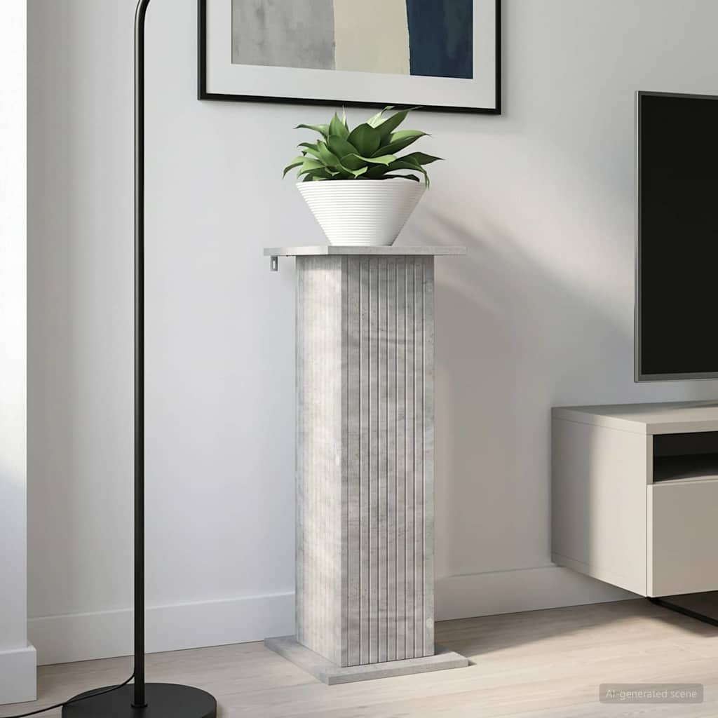 Βάση φυτών 2 pcs Γκρι Σκυροδέματος 30,5 x 30 x 80,5 εκ - Pakobazaar
