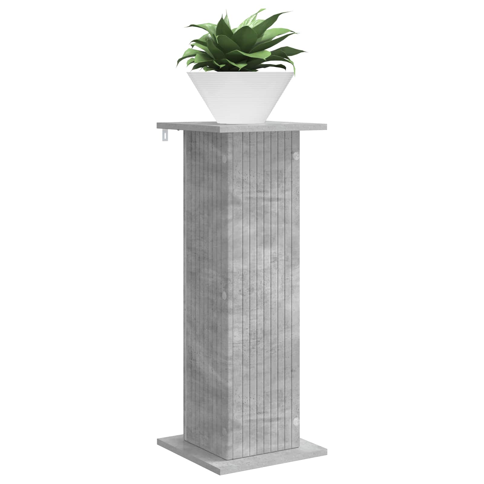 Βάση φυτών 2 pcs Γκρι Σκυροδέματος 30,5 x 30 x 80,5 εκ - Pakobazaar
