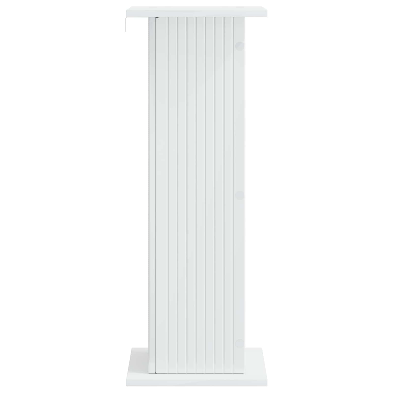 Βάση φυτών Γυαλιστερό Λευκό 30,5 x 30 x 80,5 εκ - Pakobazaar