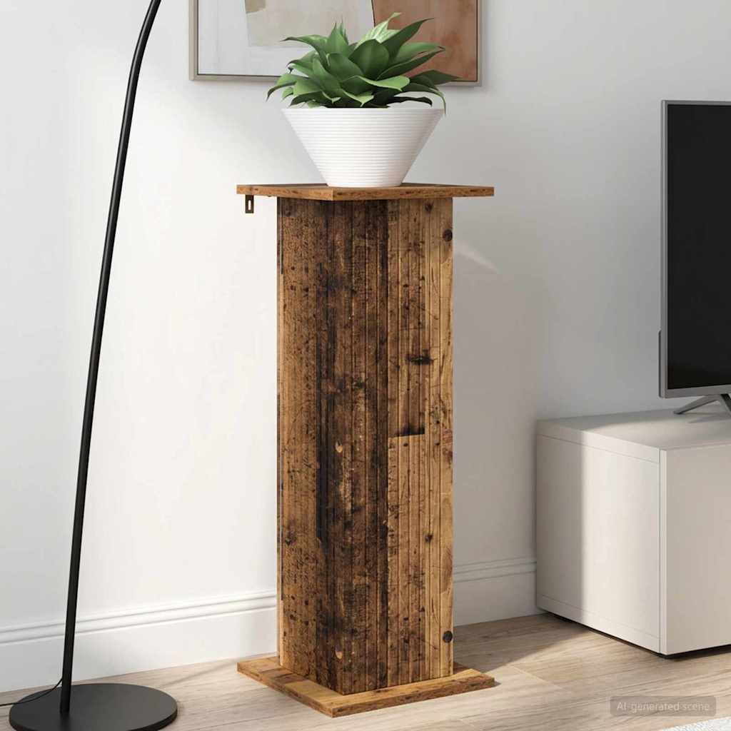 Βάση φυτών 2 pcs Παλαιωμένο ξύλο 30,5 x 30 x 80,5 εκ - Pakobazaar