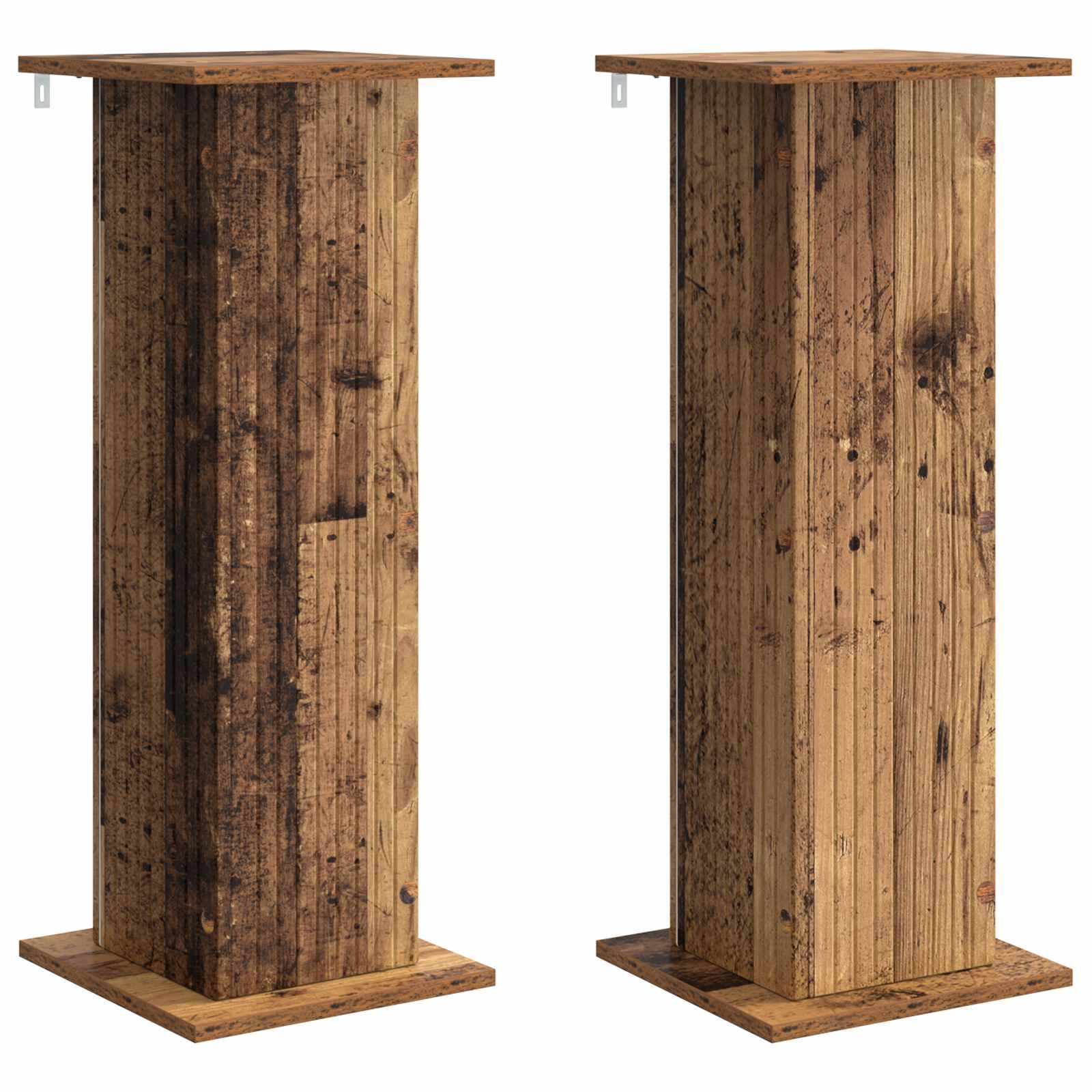 Βάση φυτών 2 pcs Παλαιωμένο ξύλο 30,5 x 30 x 80,5 εκ - Pakobazaar