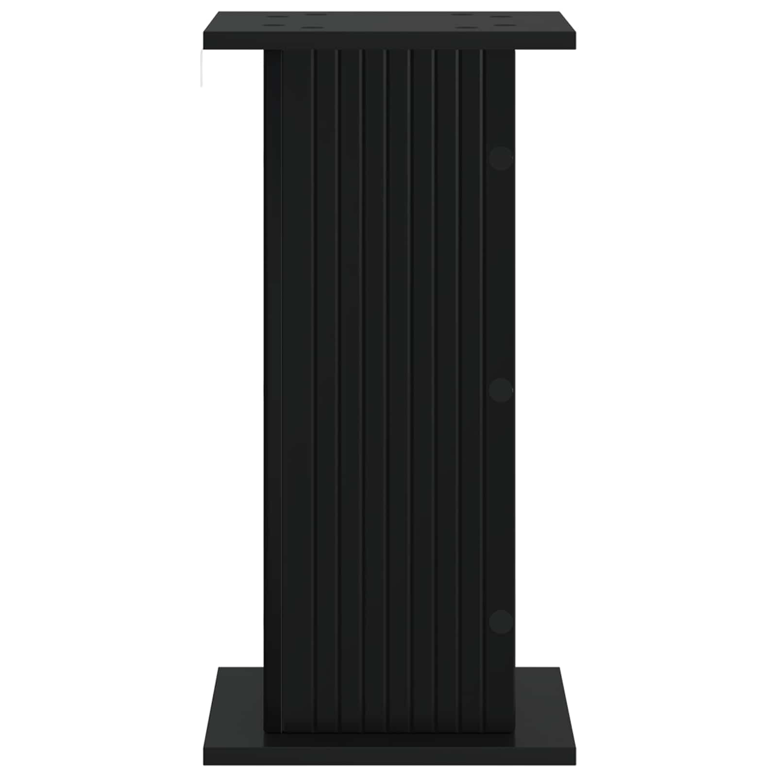 Βάση φυτών 2 pcs Μαύρο 30,5 x 30 x 60,5 εκ Επεξεργασμένο Ξύλο - Pakobazaar