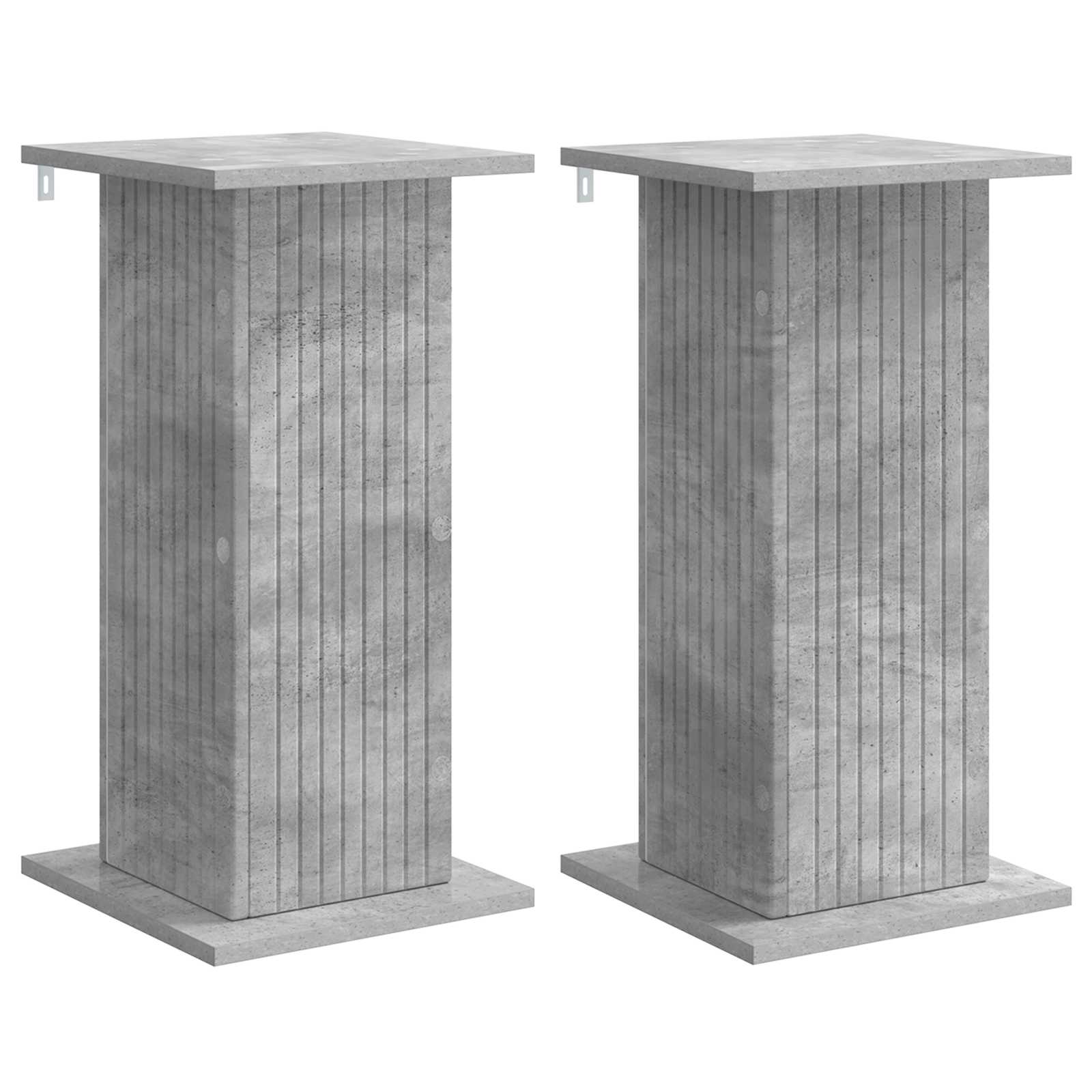 Βάση φυτών 2 pcs Γκρι Σκυροδέματος 30,5 x 30 x 60,5 εκ - Pakobazaar