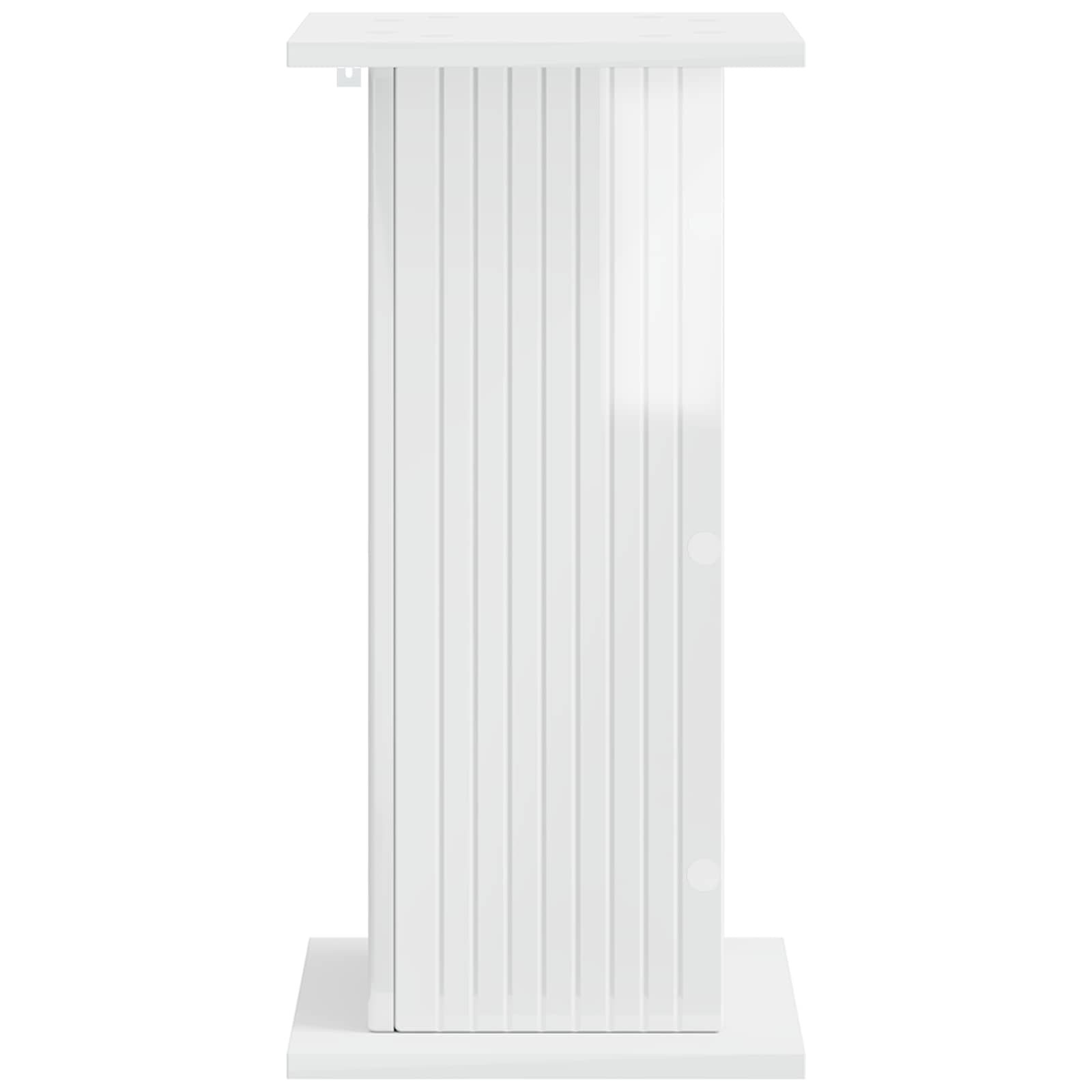 Βάση φυτών 2 pcs Γυαλιστερό Λευκό 30,5 x 30 x 60,5 εκ - Pakobazaar