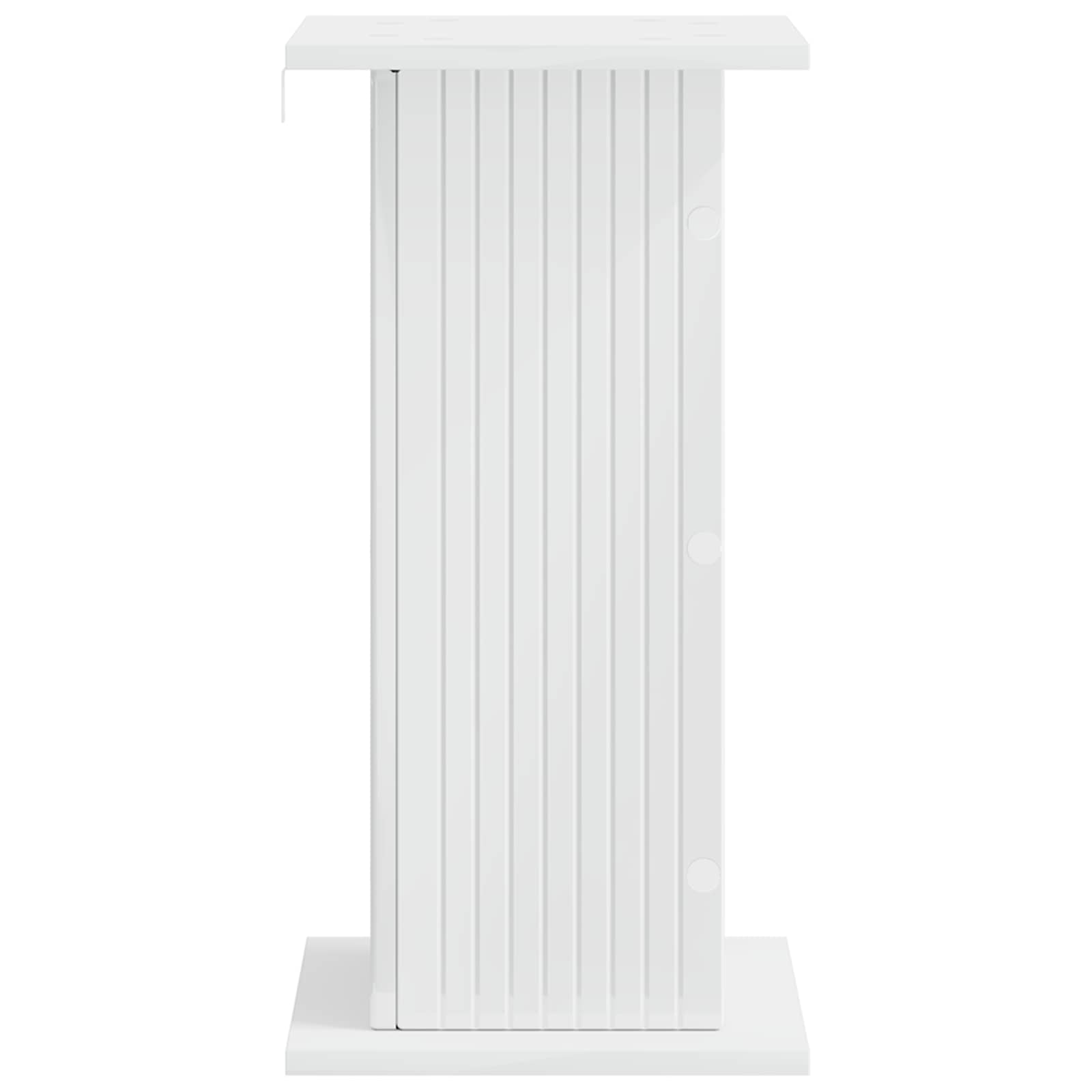 Βάση φυτών 2 pcs Γυαλιστερό Λευκό 30,5 x 30 x 60,5 εκ - Pakobazaar