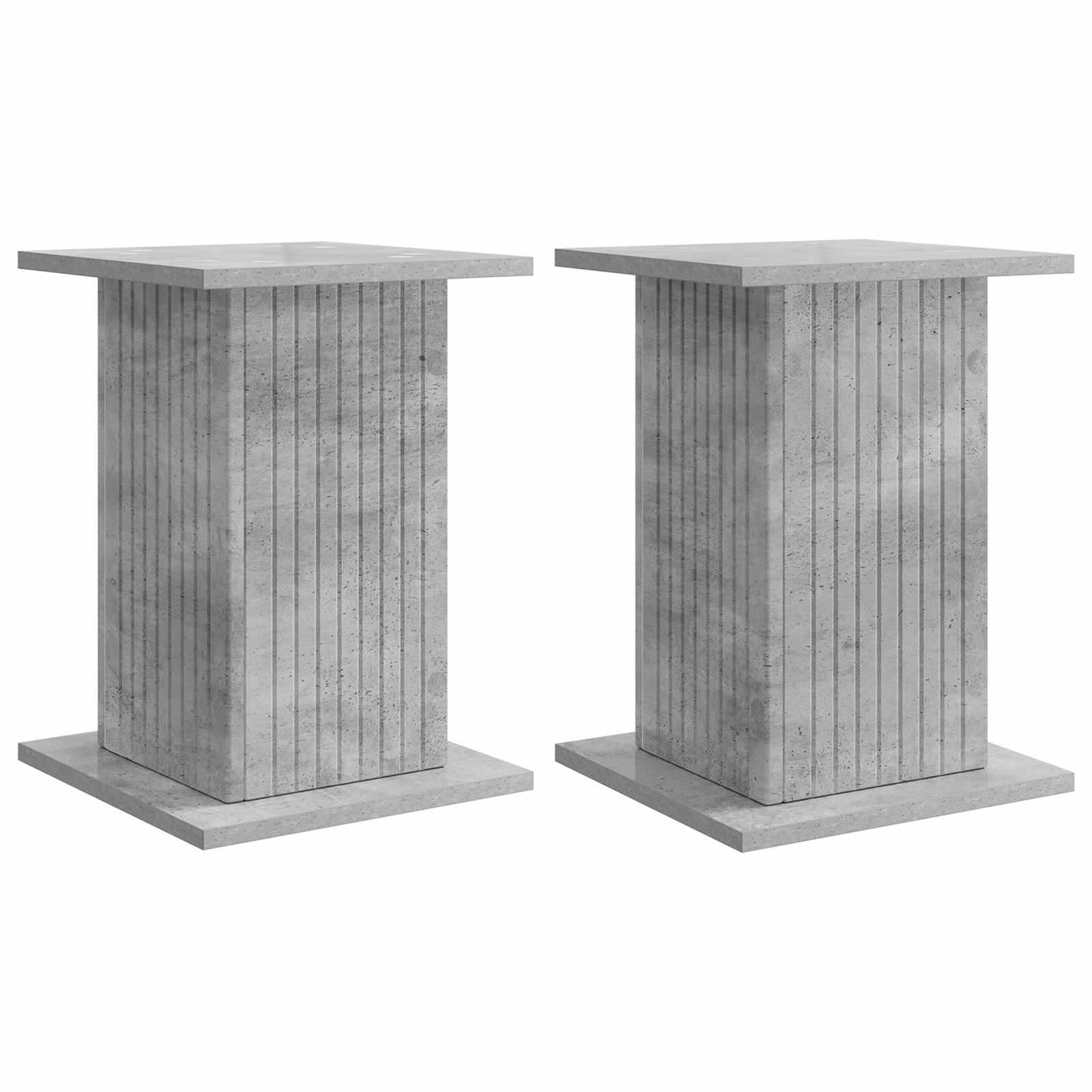 Βάση φυτών 2 pcs Γκρι Σκυροδέματος 30,5 x 30 x 43 εκ - Pakobazaar