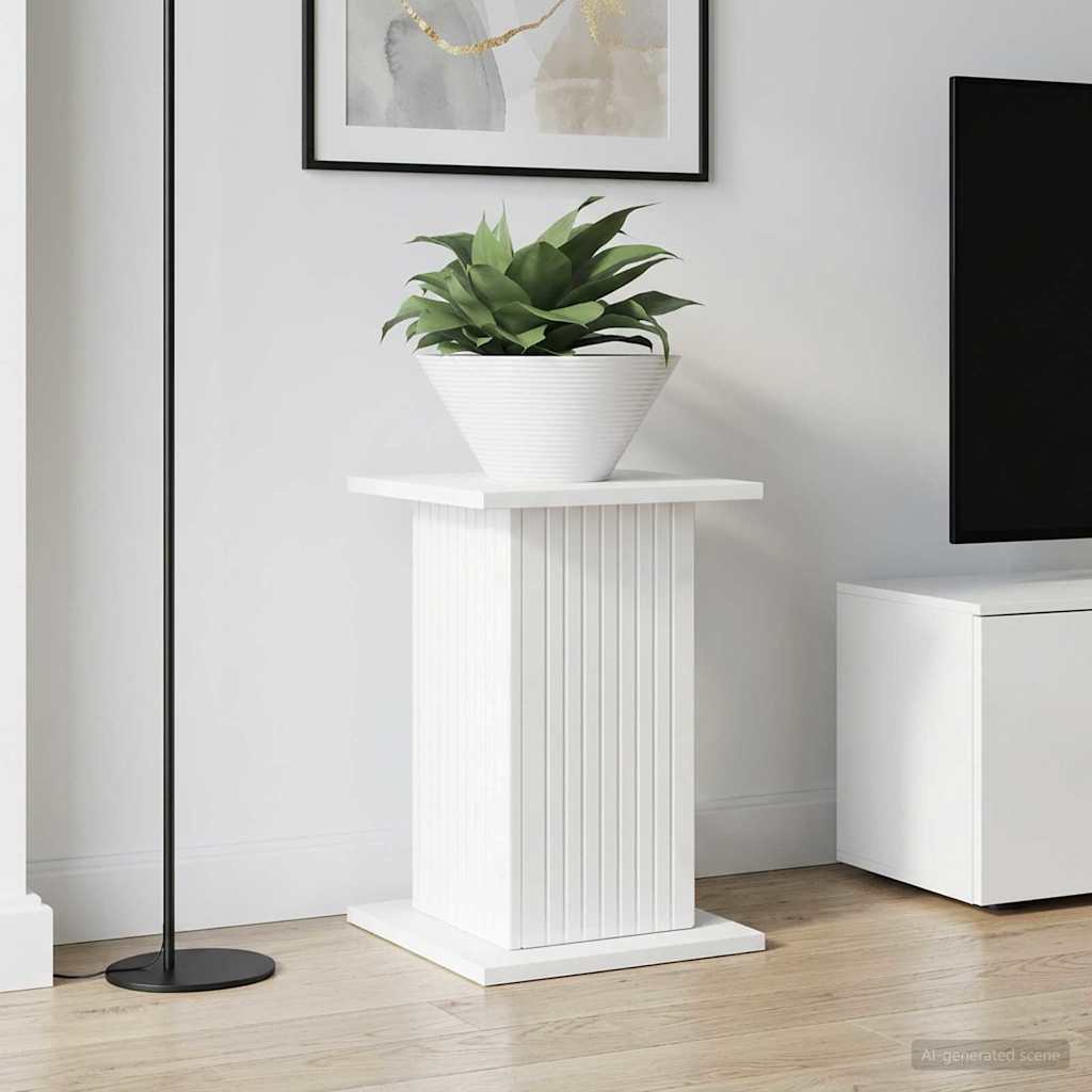 Βάση φυτών 2 pcs Γυαλιστερό Λευκό 30,5 x 30 x 43 εκ - Pakobazaar