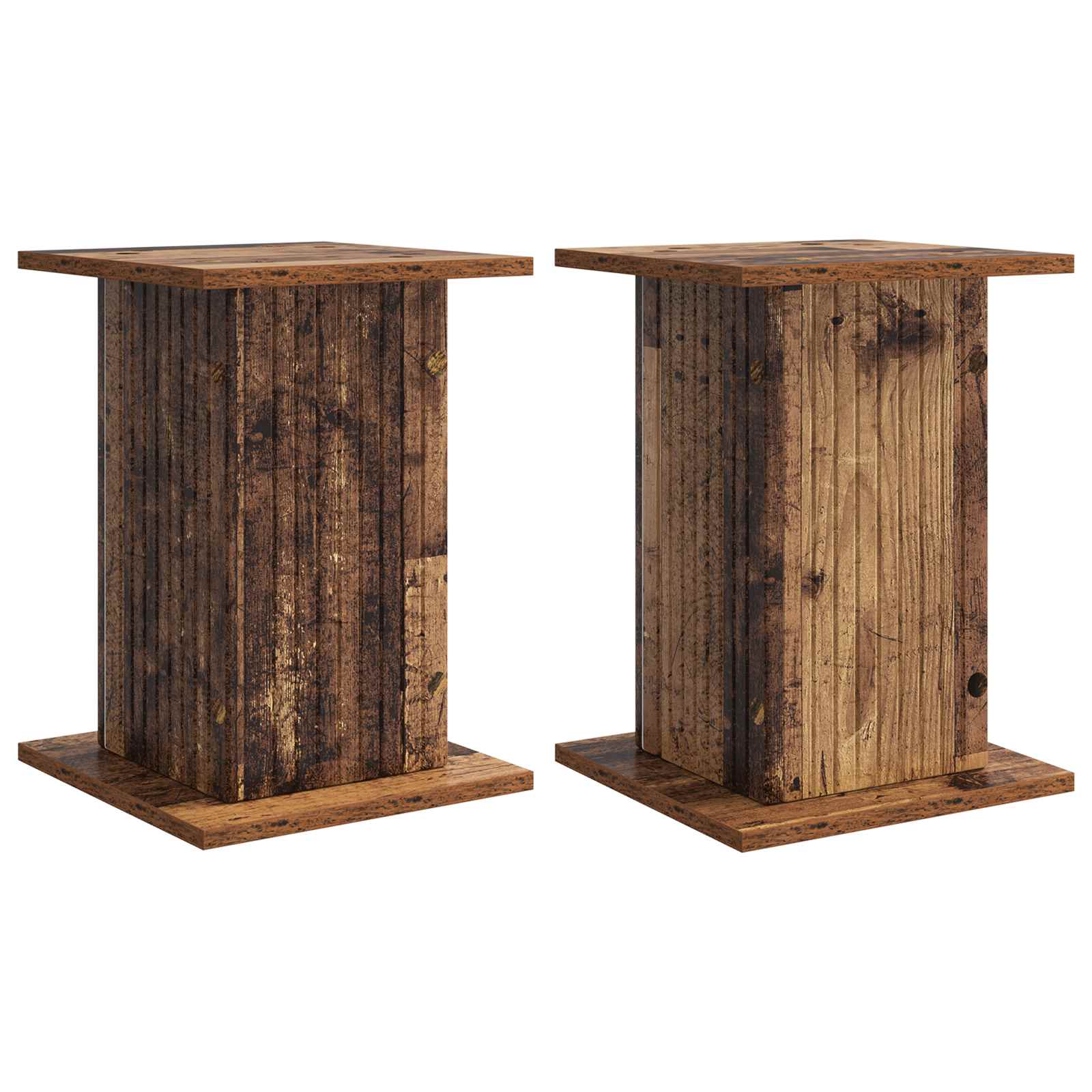 Βάση φυτών 2 pcs Παλαιωμένο ξύλο 30,5 x 30 x 43 εκ - Pakobazaar