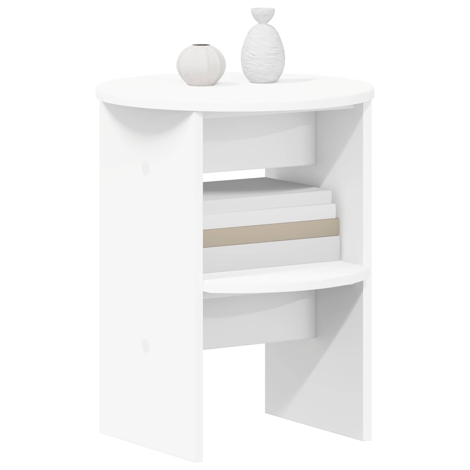 Βοηθητικό ντουλάπι 2 pcs Λευκός Ø40 x 50 εκ - Pakobazaar