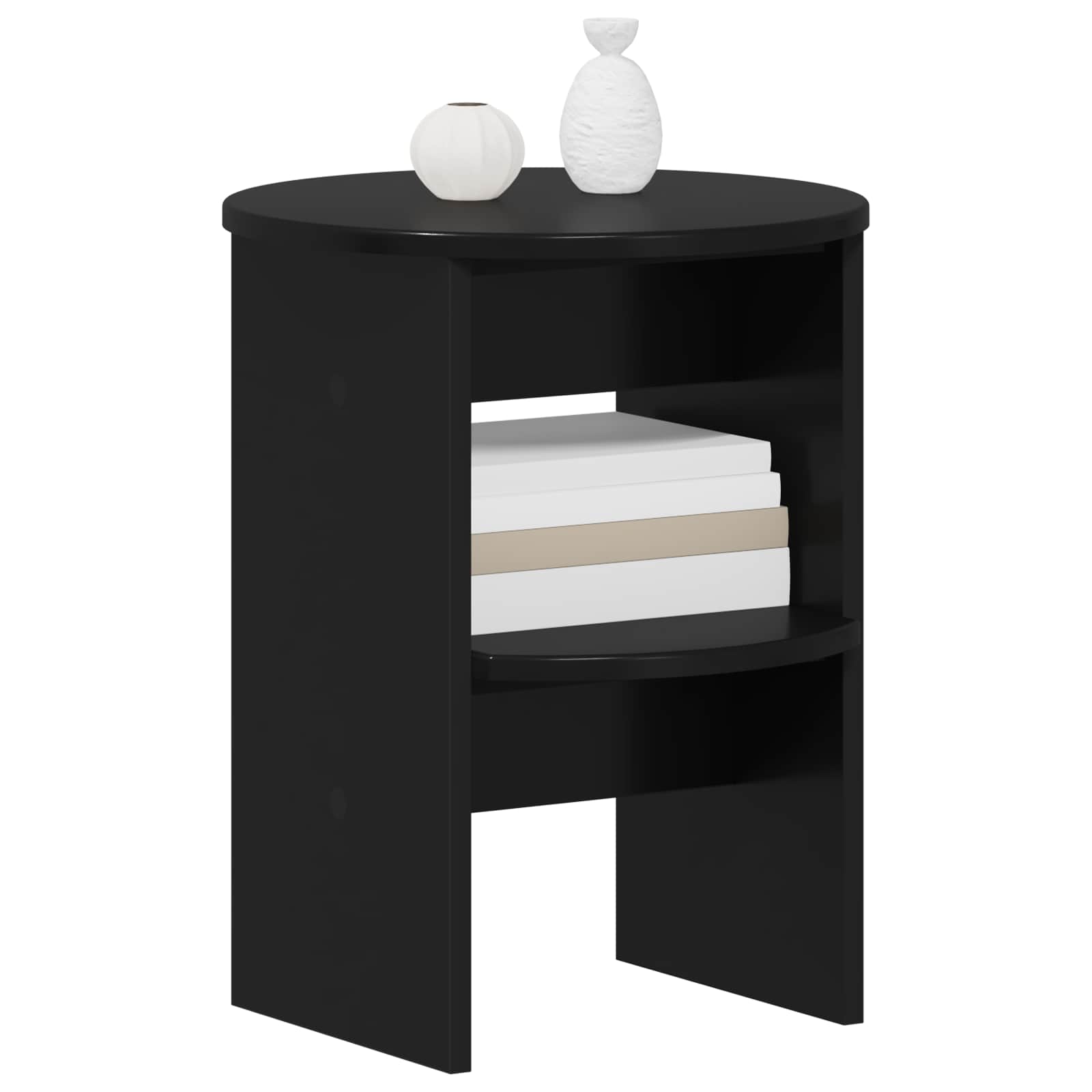Βοηθητικό ντουλάπι 2 pcs Μαύρο Ø40 x 50 εκ - Pakobazaar