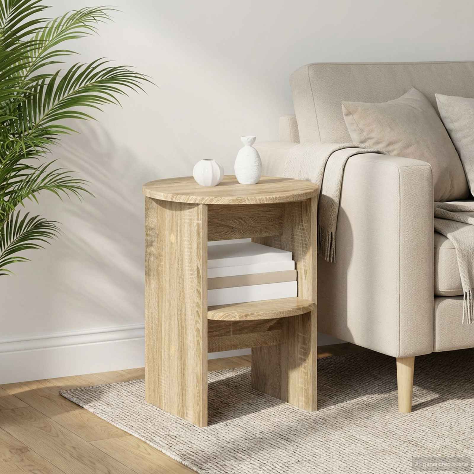 Βοηθητικό ντουλάπι 2 pcs Δρύς Sonoma Ø40 x 50 εκ - Pakobazaar