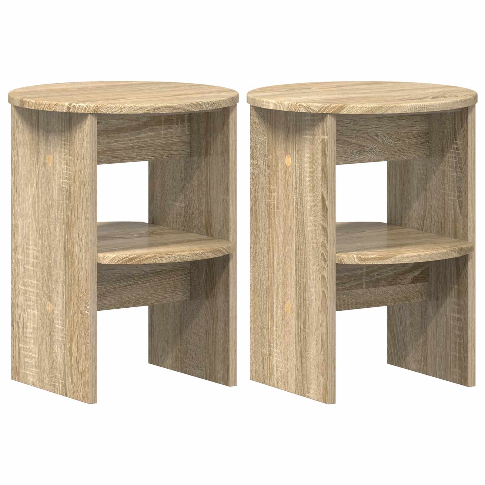 Βοηθητικό ντουλάπι 2 pcs Δρύς Sonoma Ø40 x 50 εκ - Pakobazaar