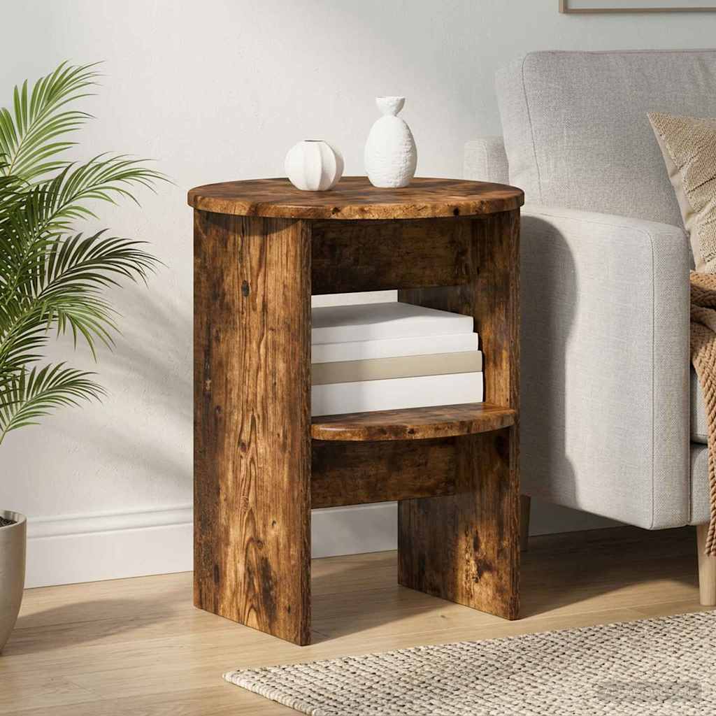 Βοηθητικό ντουλάπι 2 pcs Καπνιστή Δρυς Ø40 x 50 εκ - Pakobazaar