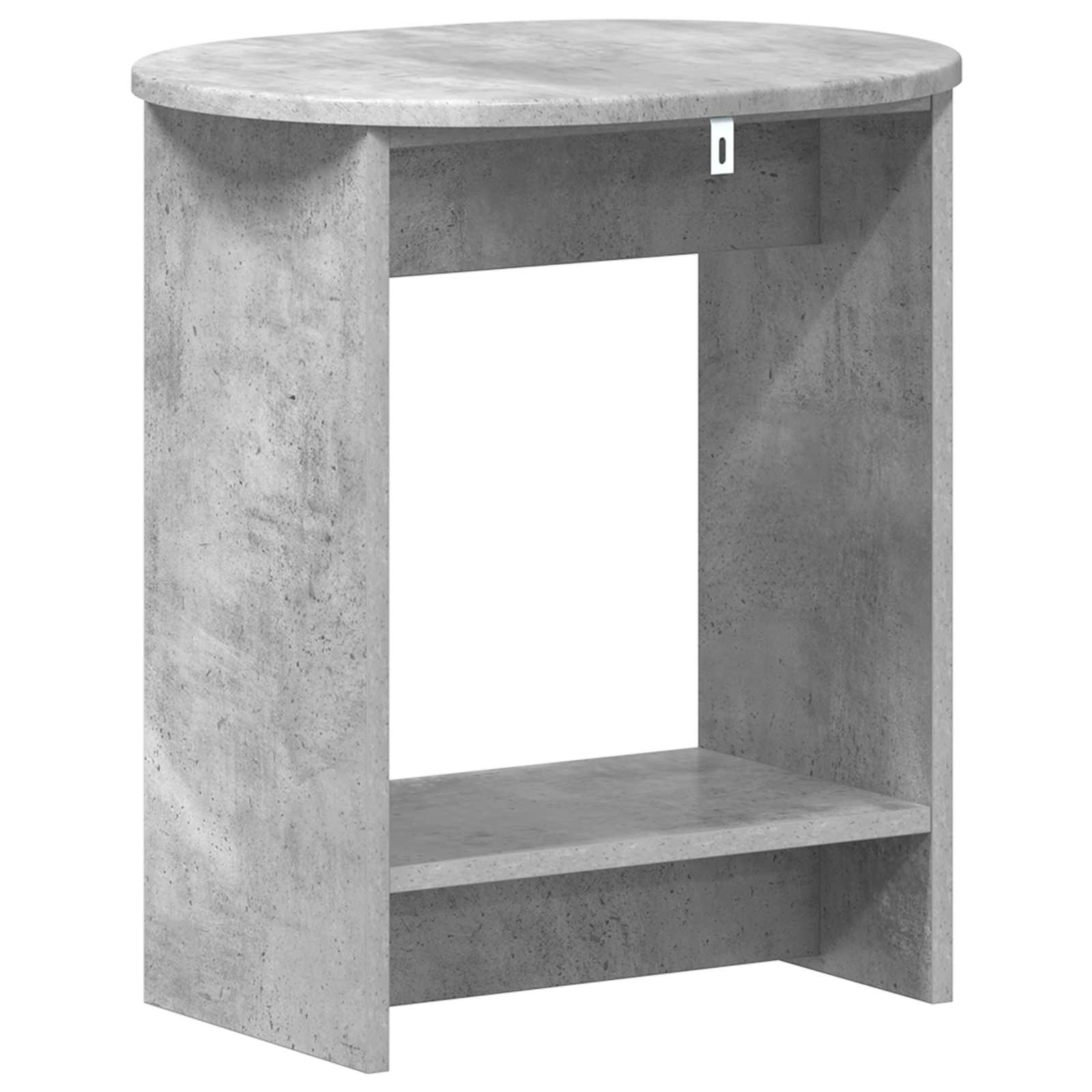 Τραπεζάκι Πλευράς Γκρι Σκυροδέματος 50 x 39,5 x 55 εκ - Pakobazaar