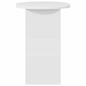 Τραπεζάκι Πλευράς Γυαλιστερό Λευκό 50 x 39,5 x 55 εκ - Pakobazaar