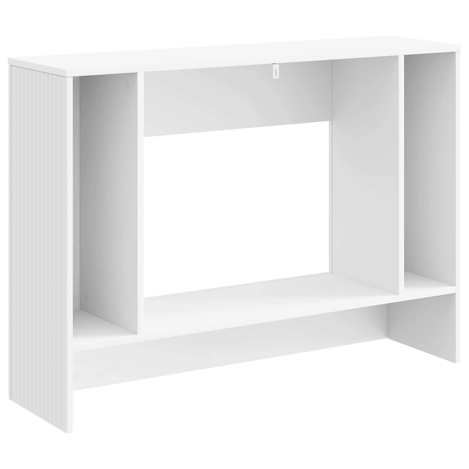 Τραπέζι κονσόλας Ριγέ Λευκός 101 x 29 x 74 εκ. - Pakobazaar