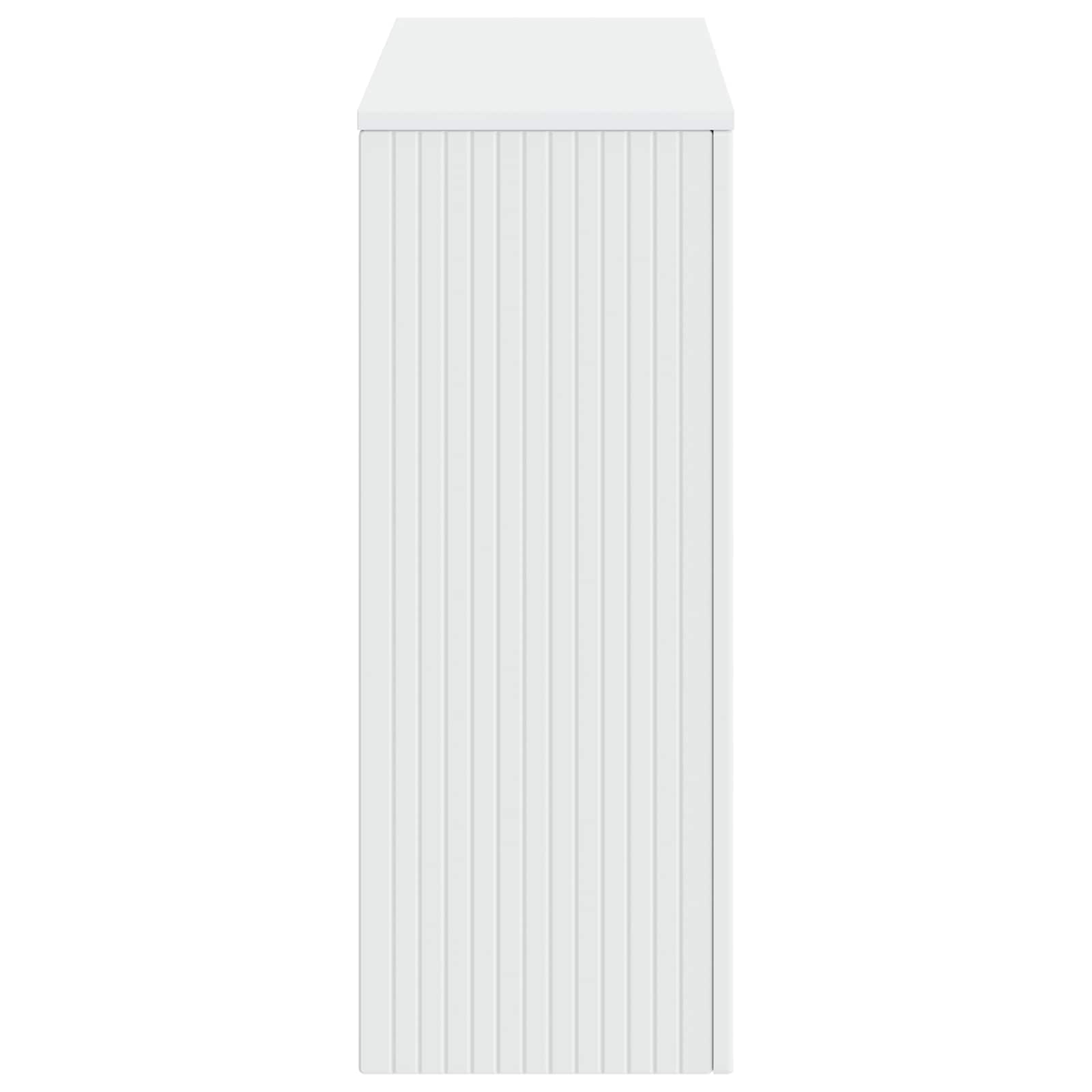 Τραπέζι κονσόλας Ριγέ Λευκός 101 x 29 x 74 εκ. - Pakobazaar