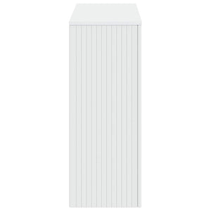 Τραπέζι κονσόλας Ριγέ Λευκός 101 x 29 x 74 εκ. - Pakobazaar