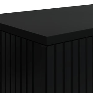Τραπέζι κονσόλας Ριγέ Μαύρο 101 x 29 x 74 εκ. - Pakobazaar