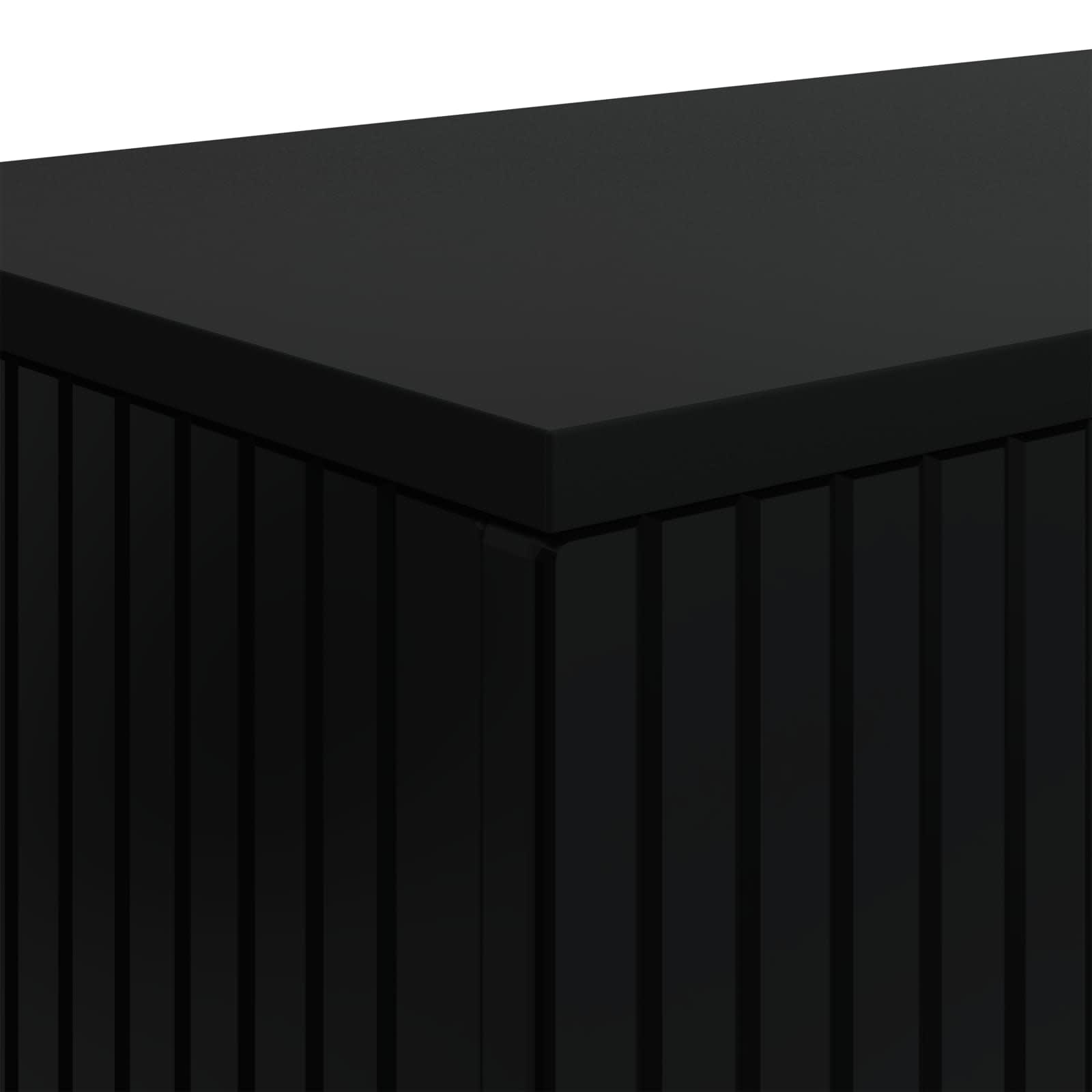 Τραπέζι κονσόλας Ριγέ Μαύρο 155 x 29 x 74 εκ. - Pakobazaar