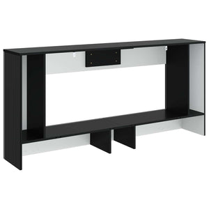 Τραπέζι κονσόλας Ριγέ Μαύρο 155 x 29 x 74 εκ. - Pakobazaar