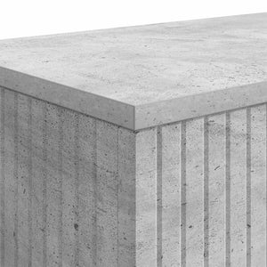 Τραπέζι κονσόλας Ριγέ Σκυρόχρωμο Γκρι 155 x 29 x 74 εκ. - Pakobazaar