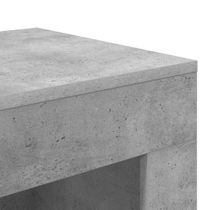 Τραπεζάκι Πλευράς Γκρι Σκυροδέματος 60 x 40 x 65 εκ. - Pakobazaar