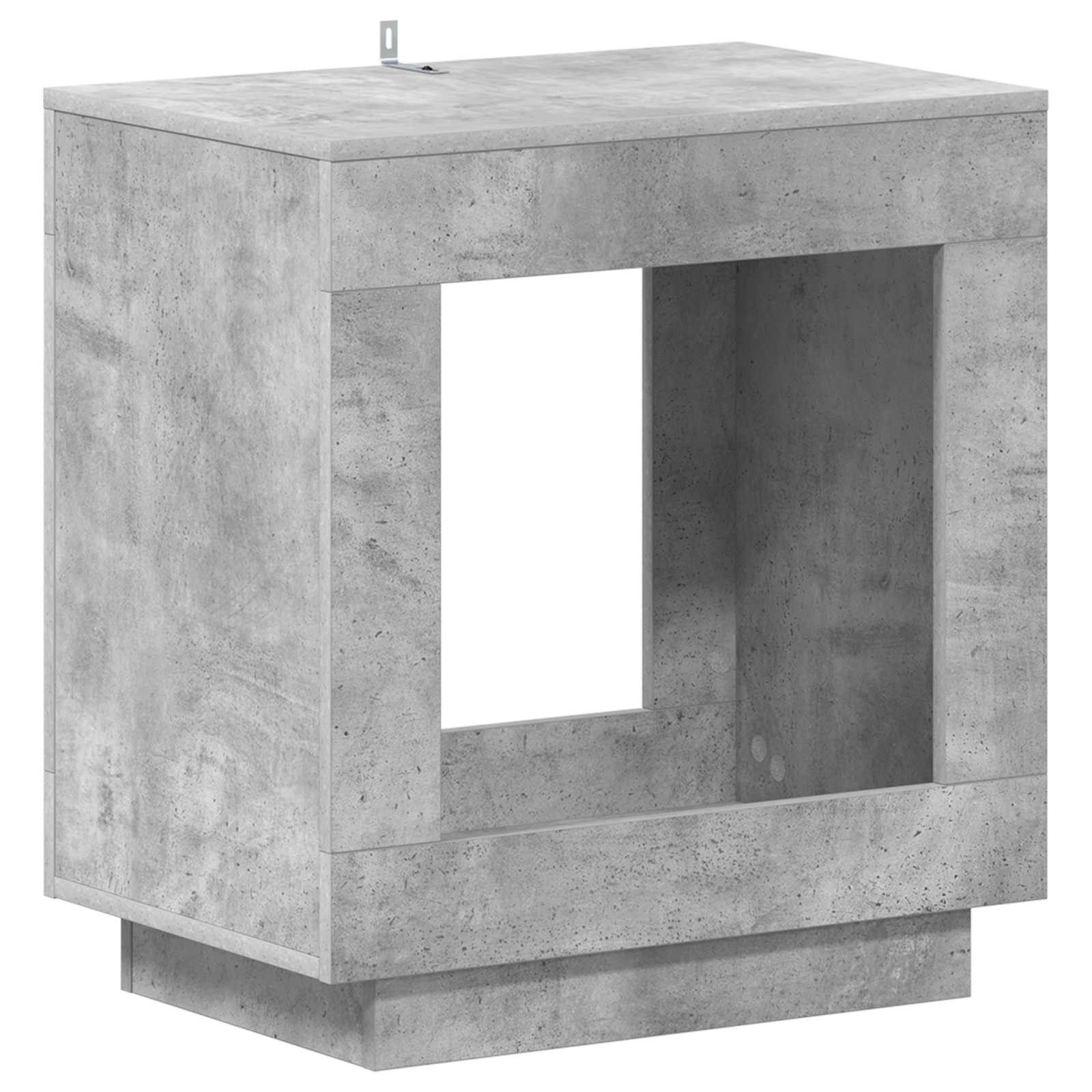 Τραπεζάκι Πλευράς Γκρι Σκυροδέματος 60 x 40 x 65 εκ. - Pakobazaar