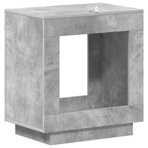 Τραπεζάκι Πλευράς Γκρι Σκυροδέματος 60 x 40 x 65 εκ. - Pakobazaar