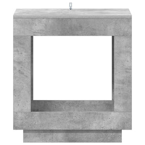 Τραπεζάκι Πλευράς Γκρι Σκυροδέματος 60 x 40 x 65 εκ. - Pakobazaar