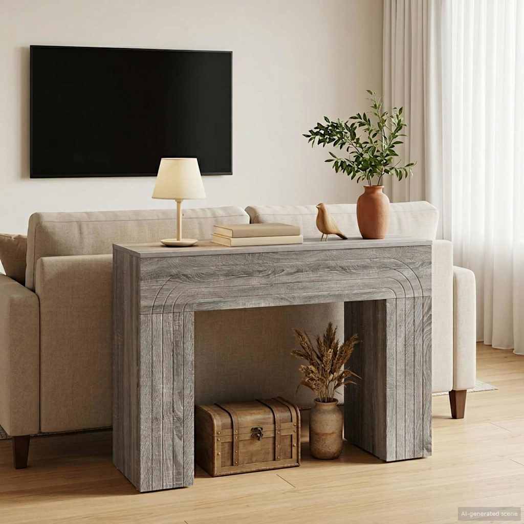 Τραπεζάκι σαλονιού Γκρι Sonoma 102 x 35 x 75 εκ - Pakobazaar
