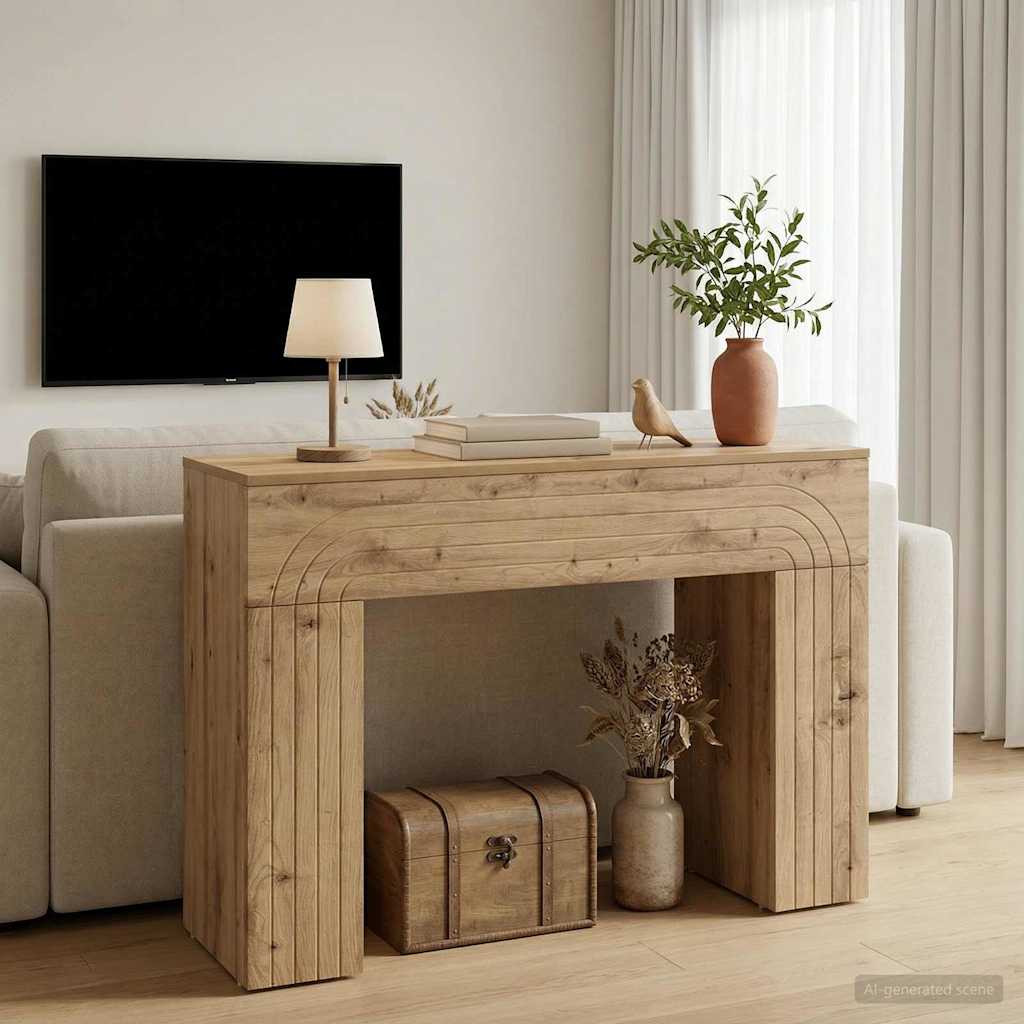 Τραπεζάκι σαλονιού Artisan Δρυς 102 x 35 x 75 εκ - Pakobazaar