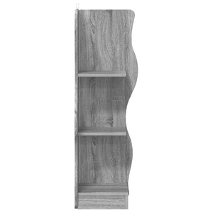 Γωνιακό ράφι Γκρι Sonoma 34 x 33 x 102 εκ Επεξεργασμένο Ξύλο - Pakobazaar