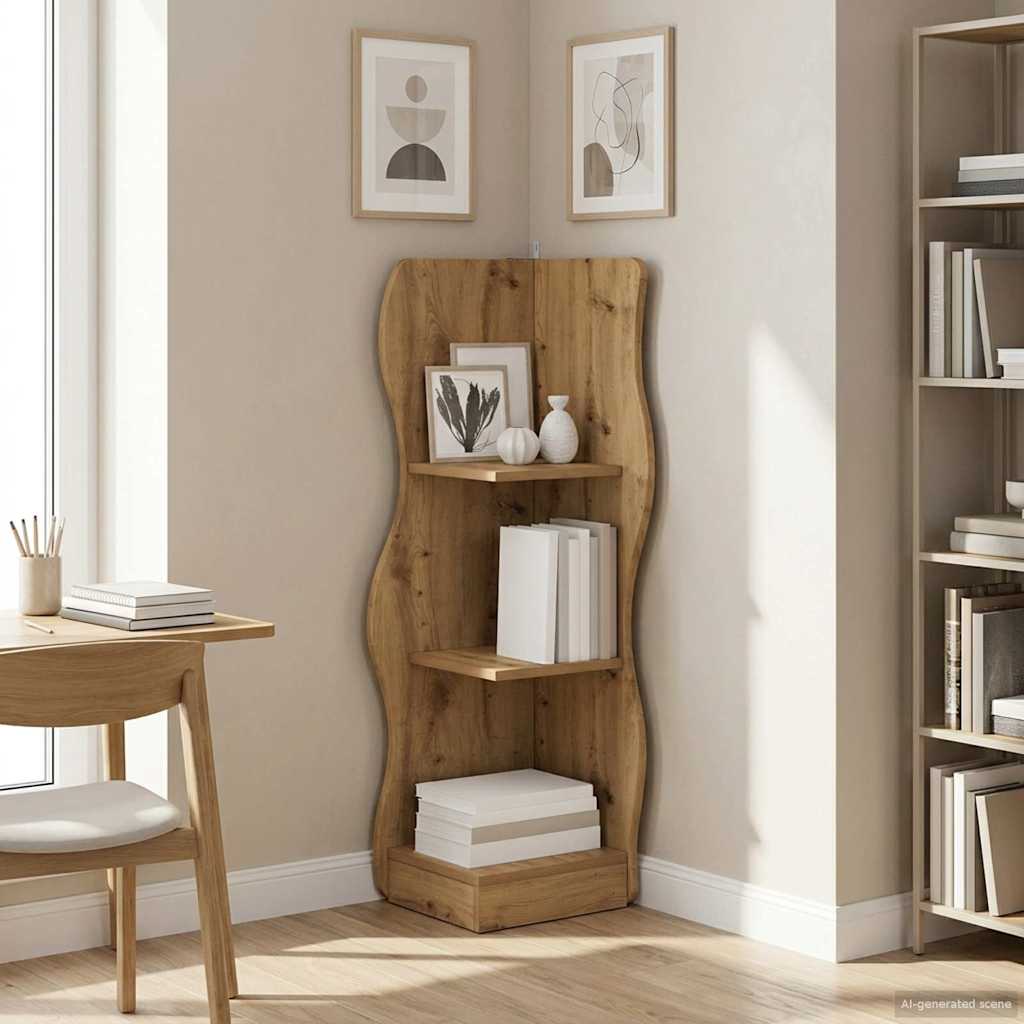 Γωνιακό ράφι Artisan Δρυς 34 x 33 x 102 εκ Επεξεργασμένο Ξύλο - Pakobazaar