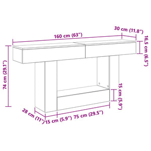 Καπνιστή Δρυς 160 x 30 x 74 εκ - Pakobazaar