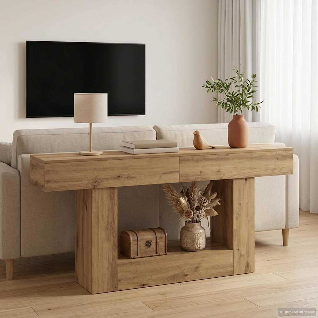 Τεχνίτικη Δρυς 160 x 30 x 74 εκ - Pakobazaar