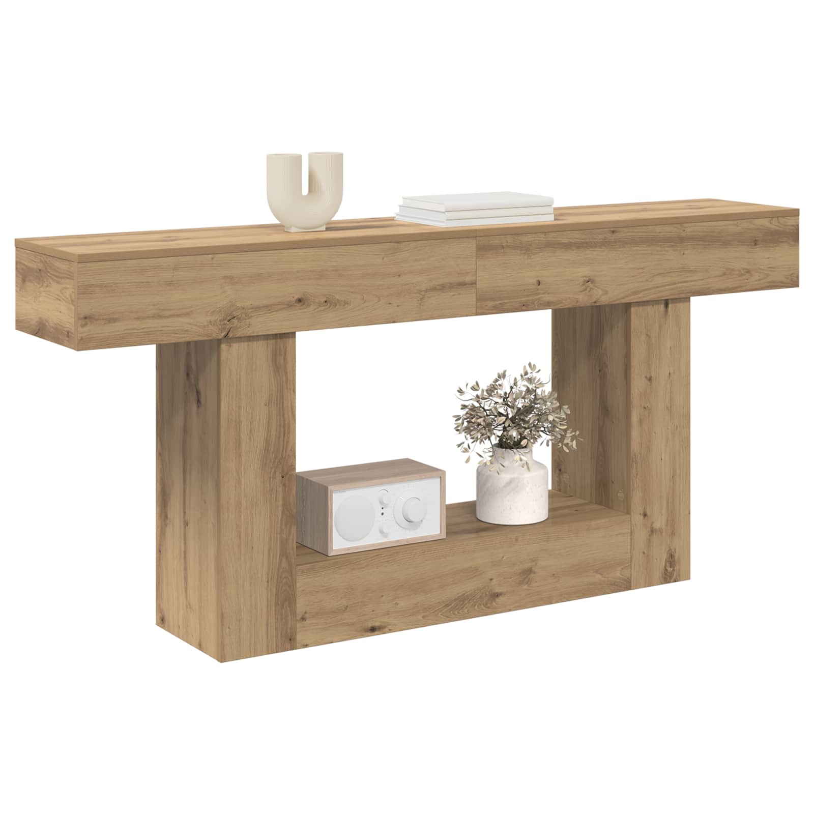 Τεχνίτικη Δρυς 160 x 30 x 74 εκ - Pakobazaar
