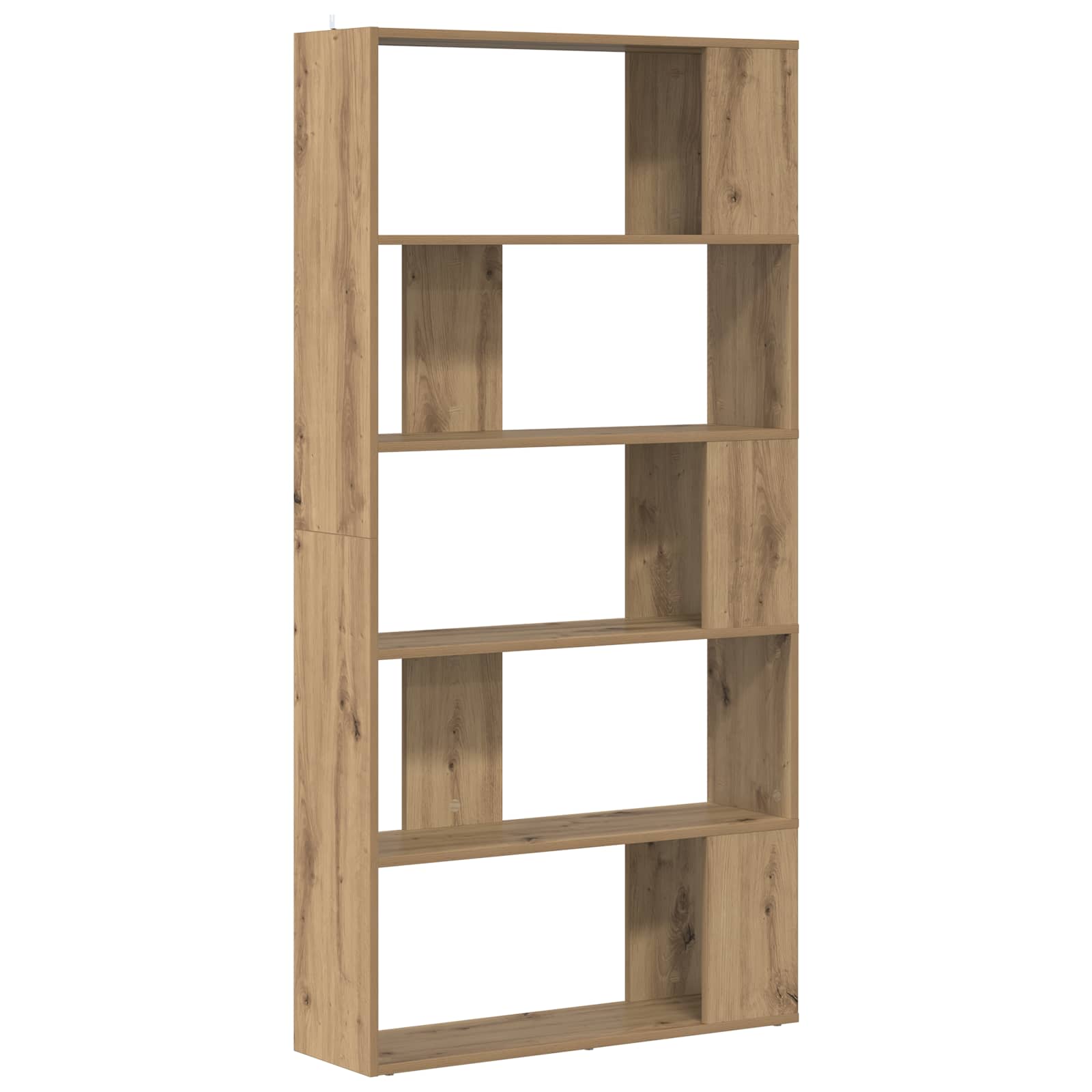 Βιβλιοθήκη Artisan Oak 80 x 24 x 159 εκ Επεξεργασμένο ξύλο - Pakobazaar
