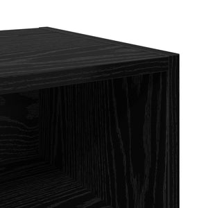 Ντουλάπι κρεβατιού 2 τεμ. Μαύρη Οξυά 40 x 30 x 50 cm