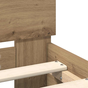 Σκελετός Κρεβατιού Artisan Oak 75 x 190 cm Επεξεργασμένο ξύλο - Pakobazaar