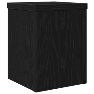 Βάση φυτών 2 pcs Μαύρη Οξυά 15 x 15 x 20 εκ. Επεξεργασμένο ξύλο - Pakobazaar