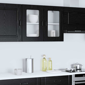 Ντουλάπα Κουζίνας με πόρτα Kalmar Μαύρη Οξυά 80 x 31 x 60 εκ - Pakobazaar