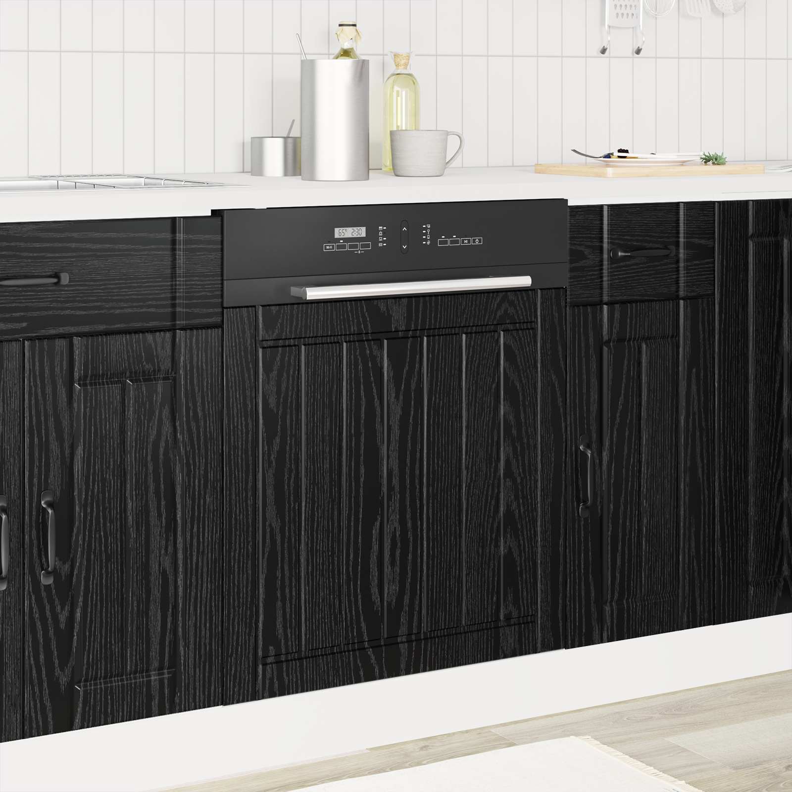 Πάνελ πλυντηρίου πιάτων LUCCA Μαύρη Δρυς 60 x 1,5 x 57 εκ