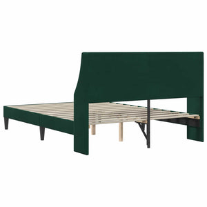 Σκελετός Κρεβατιού Σκούρο Πράσινο 120 x 200 cm Βελούδο - Pakobazaar